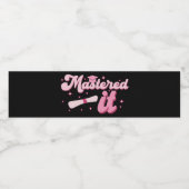 Masterdoctoraat Afstuderen MBA-Afstuderen Waterfles Etiket (Enkel label)