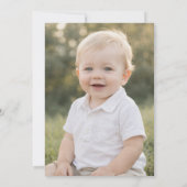 Mastered 1st Year Gingham Photo Birthday Kaart (Achterkant)