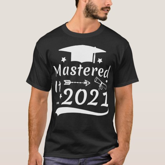 Mastered It 2021 Masters Degree Afstuderen 2021 Ge T-shirt (Voorkant)