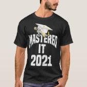 Mastered IT 2021 Masters Degree Afstuderen College T-shirt (Voorkant)