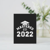 Mastered it 2022 voor master afstuderen briefkaart (Staand voorkant)