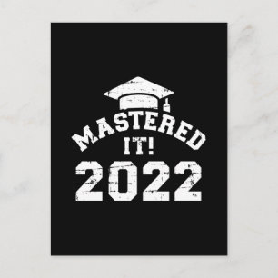 Mastered it 2022 voor master afstuderen briefkaart