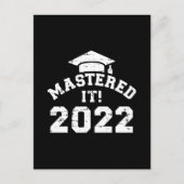 Mastered it 2022 voor master afstuderen briefkaart (Voorkant)