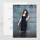 Mastered It Afstuderen Foto kondiging Kaart (Voorkant / Achterkant)
