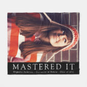 Mastered It Afstuderen Photo Keepomwille Fleece Deken (Voorkant (Horizontaal))