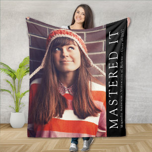 Mastered It Afstuderen Photo Keepomwille Fleece Deken
