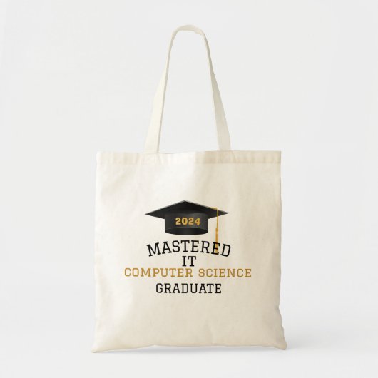 Mastered it class 2024 Masters diploma Gepersonali Tote Bag (Voorkant)