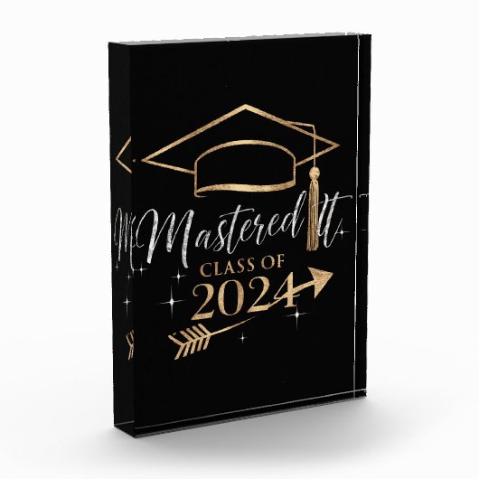 Mastered It Class van 2024 Afstuderen Gifts voor h Fotoblokken (Links)