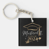 Mastered It Class van 2024 Afstuderen Gifts voor h Sleutelhanger (Voorkant)
