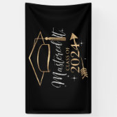 Mastered It Class van 2024 Afstuderen Gifts voor h Spandoek (Verticaal)