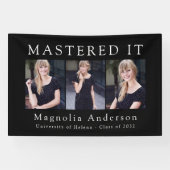 Mastered IT Fotocollage Masters Afstuderen Spandoek (Horizontaal)
