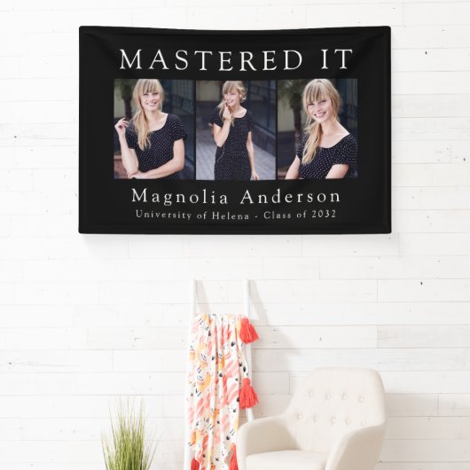 Mastered IT Fotocollage Masters Afstuderen Spandoek (Insitu)