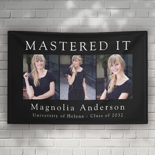 Mastered IT Fotocollage Masters Afstuderen Spandoek