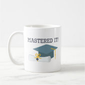 Mastered it Funny Afstuderen Gift Coffee Mok (Links)