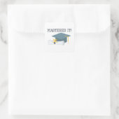 Mastered It Funny Afstuderen Gift Masters Degree Vierkante Sticker (Tas)
