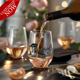 Mastered IT Graduation Cap Wijnglas Zonder Voet