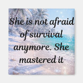 Mastered Survival - Unbreakable Strength Magneet (Voorkant)