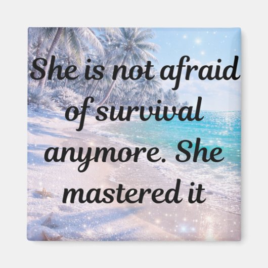 Mastered Survival - Unbreakable Strength Magneet (Voorkant)