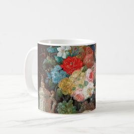 Masterful Stilleven: Bloemen & Fruit Koffiemok