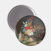 Masterful Stilleven: Bloemen & Fruitmagneet Magneet (Voorkant / Achterkant)