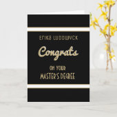 Mastergraad! Afstuderen-gratkaart Kaart (Gele Bloem)