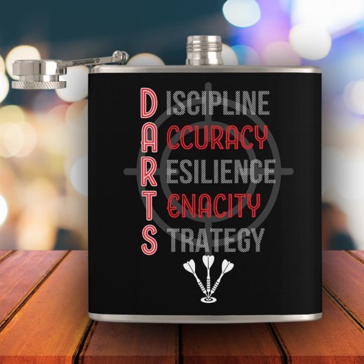 Mastering DARTS: De Core Principles Flask 8 oz. Heupfles