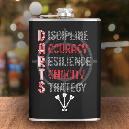 Mastering DARTS: De Core Principles Flask 8 oz. Heupfles