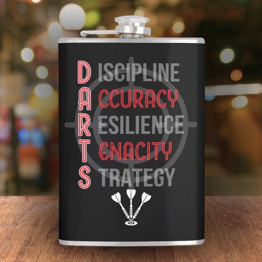 Mastering DARTS: De Core Principles Flask 8 oz. Heupfles
