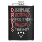 Mastering DARTS: De Core Principles Vinyl verpakt Heupfles (Voorkant)