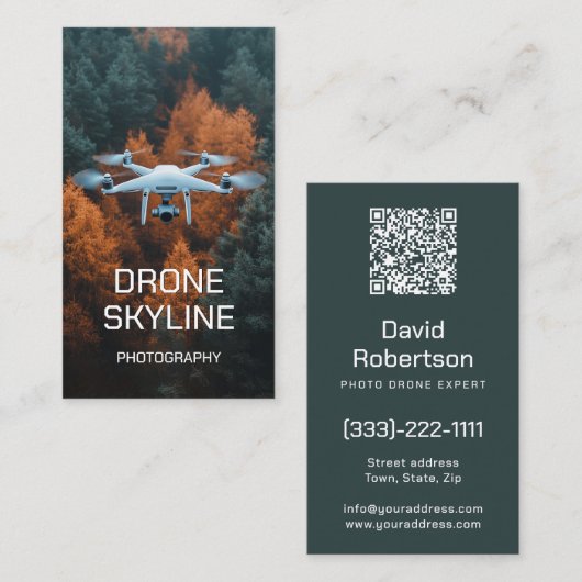 Mastering Luchtfotografie Drone Skyline Foto's Visitekaartje (Voorkant / Achterkant)