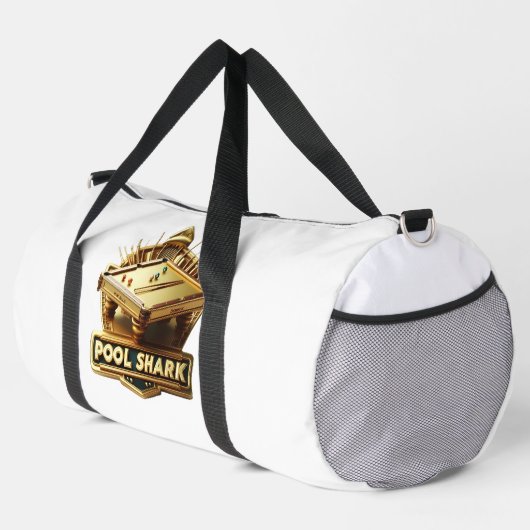 Mastering the Game: Pool Shark Logo on Pool Table Plunjezak (Rechterhoek)