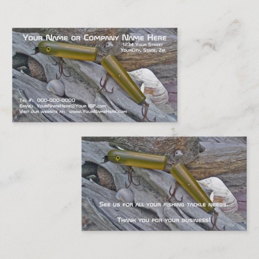 Masterlure Jointed Eel Saltwater Plug Visitekaartje (Voorkant / Achterkant)