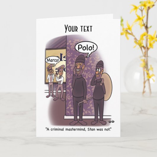 Mastermind Gevouwen Wenskaart Kaart (Gele Bloem)