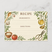 Masterpiece of Tuscany Recipe Card (Voorkant)