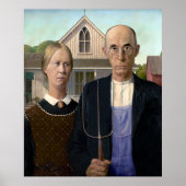 MASTERPIEK-AMERIKAANSE GOTHIC, ingediend door GRAN Poster (Voorkant)