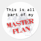 Masterplan Ronde Sticker (Voorkant)