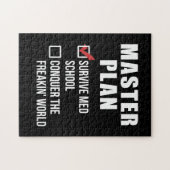 Masterplan van het Afstuderen van Med School Stude Legpuzzel (Horizontaal)