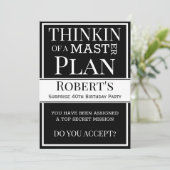 "masterplan" Verrassingsfeest Kaart (Staand voorkant)