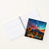 MasterProst: Zonnebloemen onder de hemelse hemel Notitieboek (Binnen)