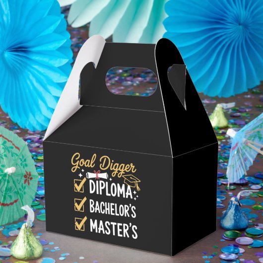 Masters Afstudeerdoel Digger Heeft het Onder de Kn Bedankdoosjes (Feest)