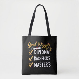 Masters Afstudeerdoel Digger Heeft het Onder de Kn Tote Bag