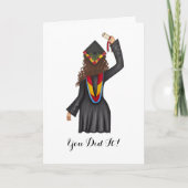 Masters Afstuderen met Diploma Afstuderen Kaart (Voorkant)