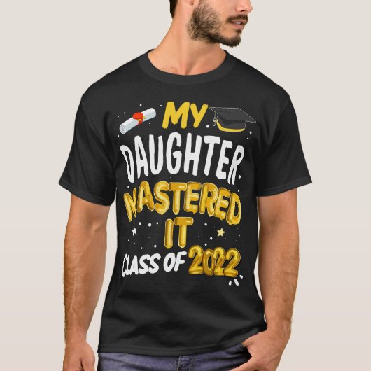 Masters Afstuderen Mijn dochter gaf les 2 T-shirt (Voorkant)