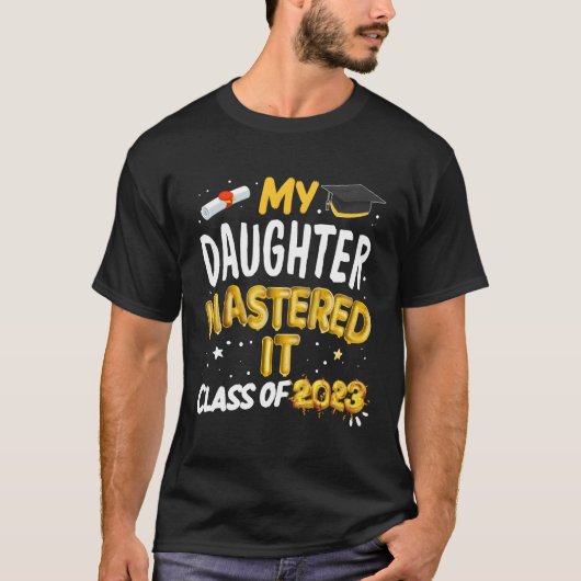 Masters Afstuderen Mijn dochter gaf les O T-shirt (Voorkant)