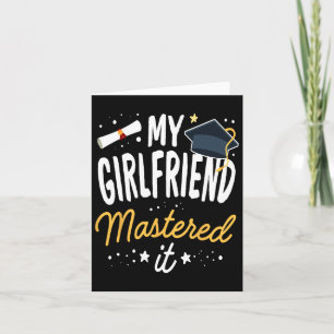 Masters Afstuderen T-shirt Mijn Vriendin bediende Kaart