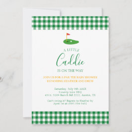 Masters Baby Shower Golf Par Tee Koppel Thema  Kaart