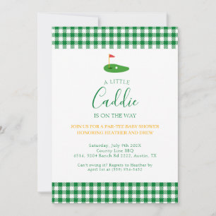 Masters Baby Shower Golf Par Tee Koppel Thema Kaart