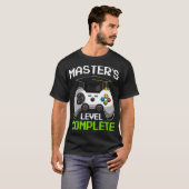 Masters Degree 2021 Afstuderen Funny Video Gamer P T-shirt (Voorkant volledig)