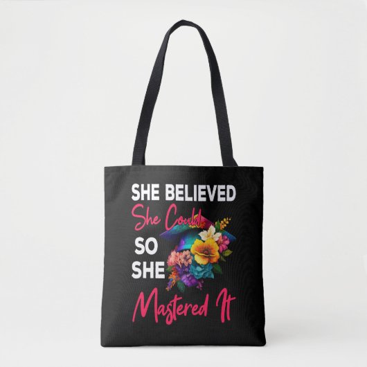 Masters Degree Afstuderen 2023 MPH MSW MBA Social Tote Bag (Voorkant)
