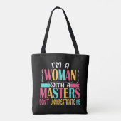 Masters Degree Afstuderen 2023 MSW MPH Social Work Tote Bag (Achterkant)